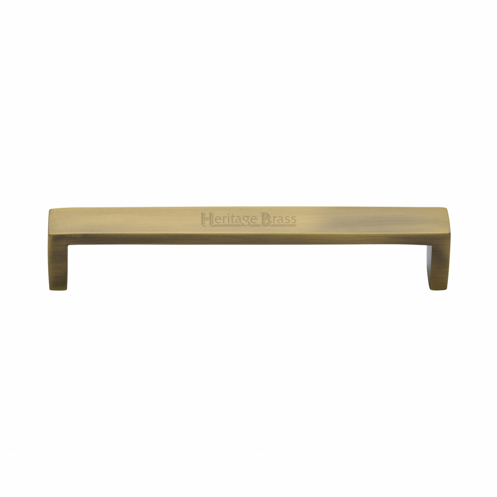 M Marcus Heritage Brass Wide Metro Design Cabinet Handle 128mm Centre to Centre